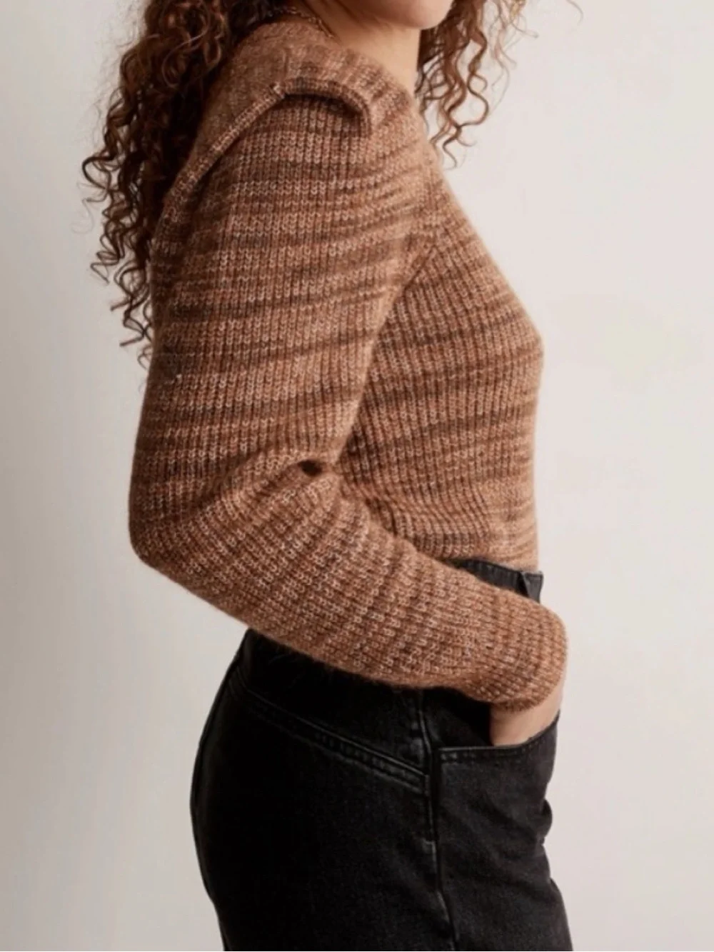 Madewell Space Dyed Prentiss Pullover Sweater Spacedye Autumn Size Medium